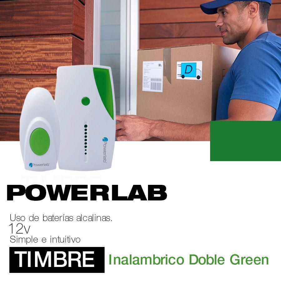 Sistema de timbre inalámbrico Powerlab luz LED-1