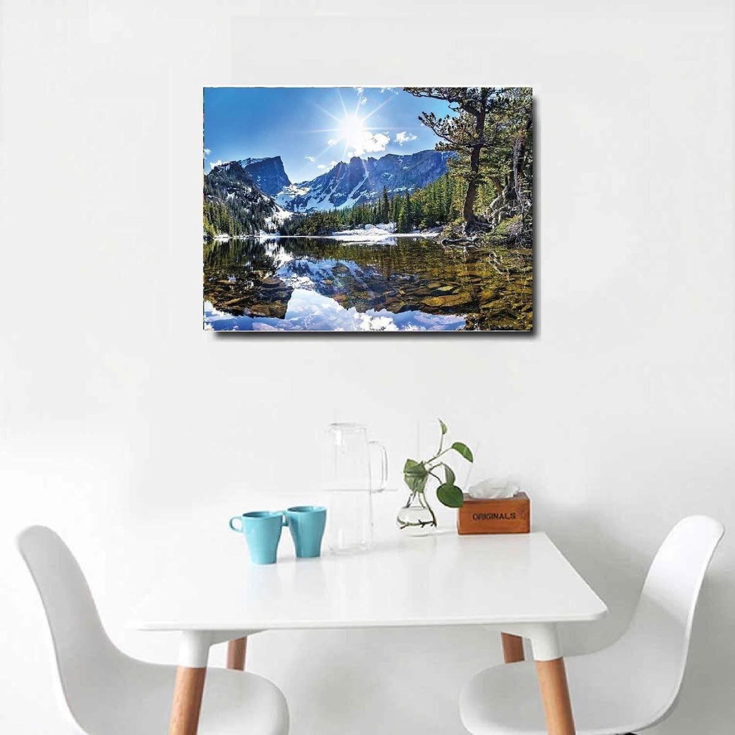 Pintura Por Números Rocky Mountain - Marco Incluido - Paint By Numbers-6