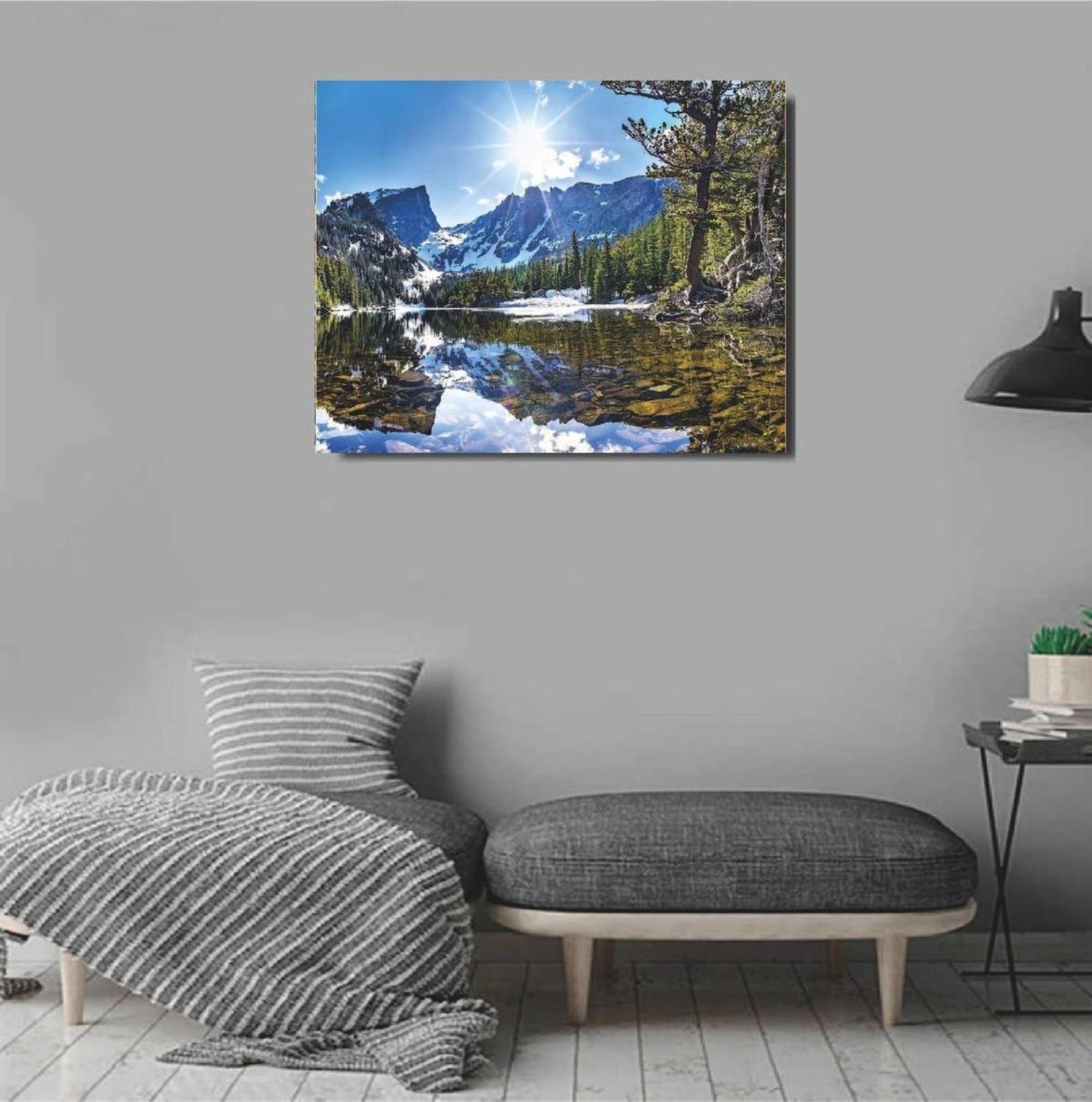 Pintura Por Números Rocky Mountain - Marco Incluido - Paint By Numbers-7