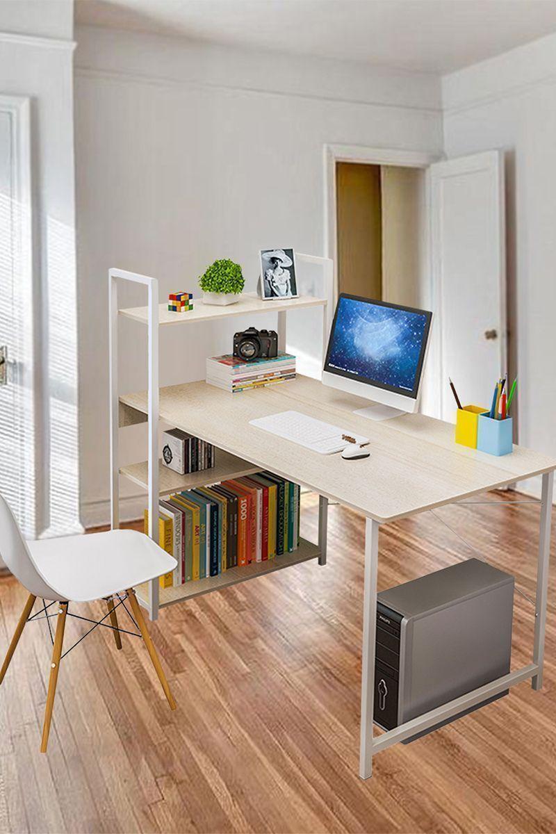 Escritorio con Repisa Blanco-1