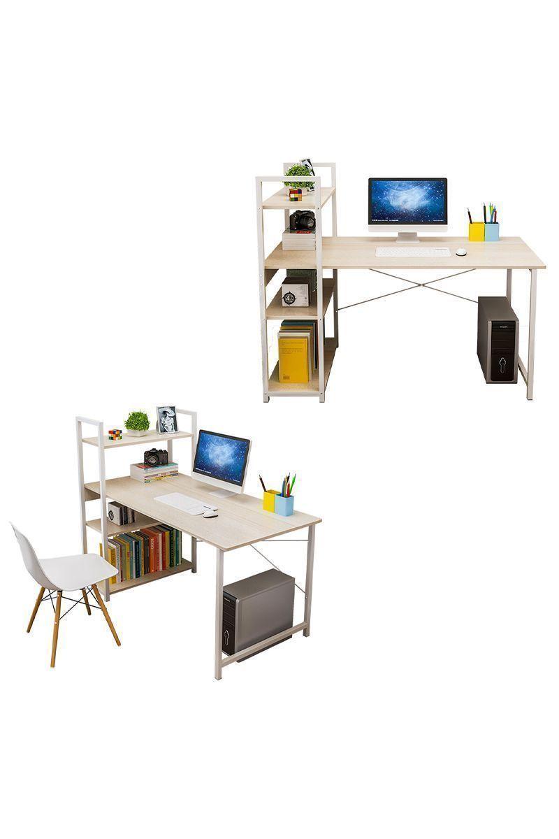 Escritorio con Repisa Blanco-3