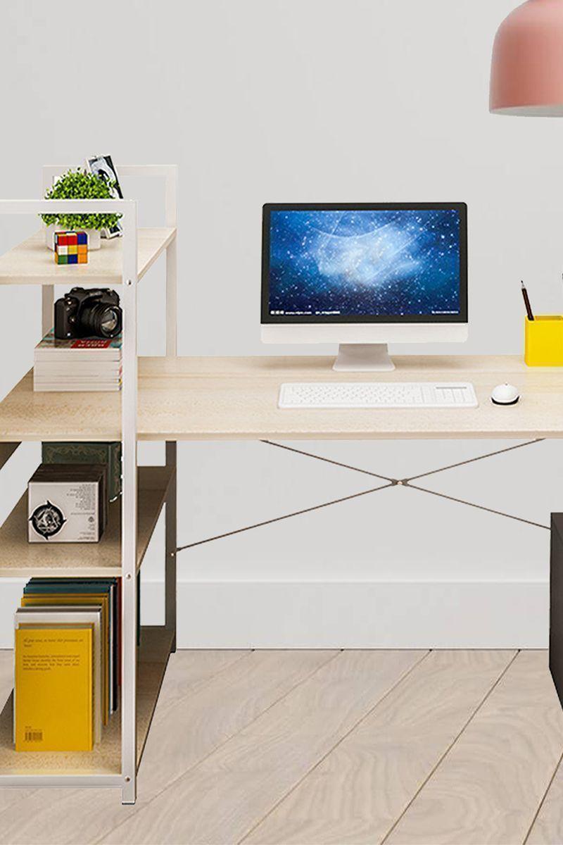 Escritorio con Repisa Blanco-5