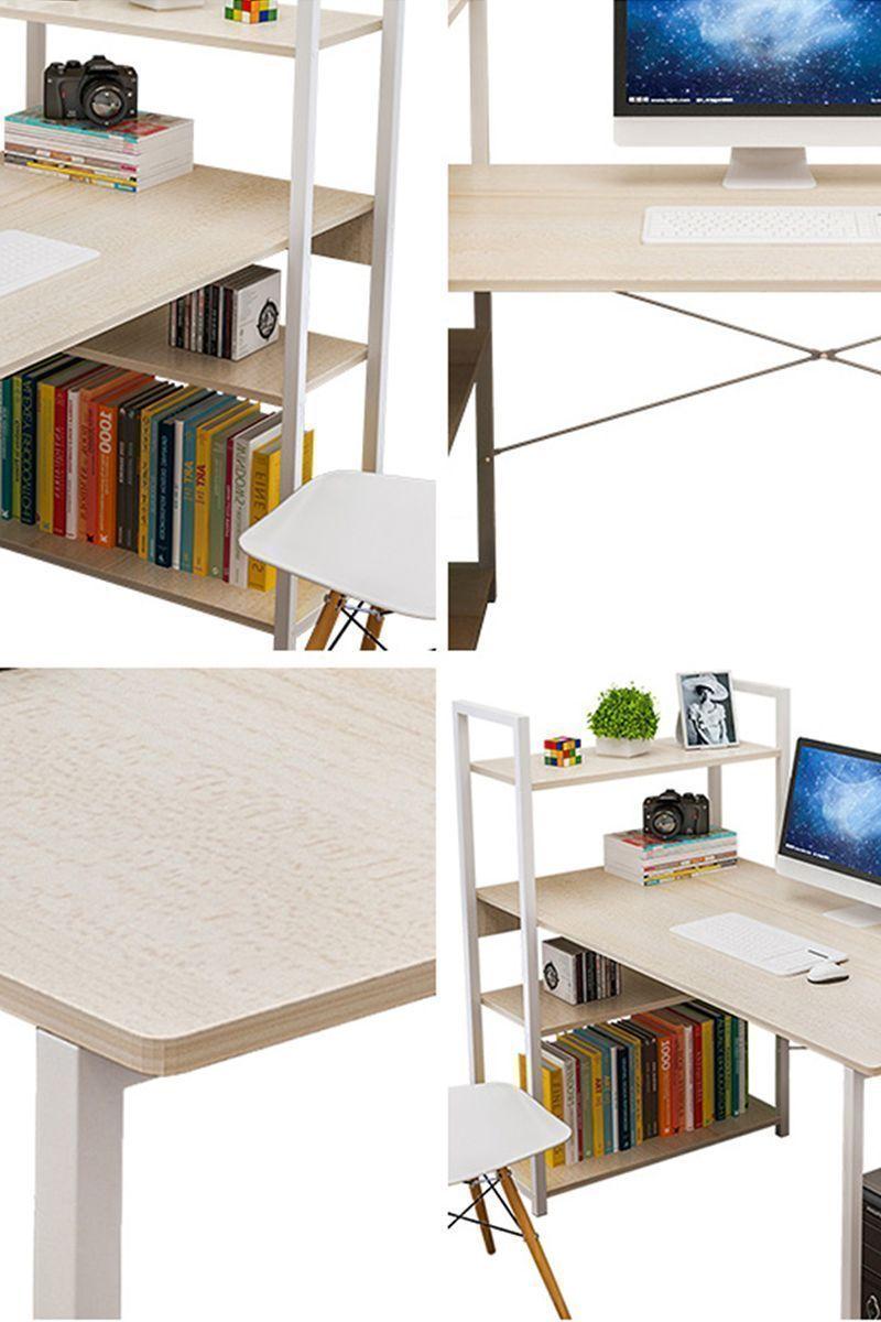 Escritorio con Repisa Blanco-4