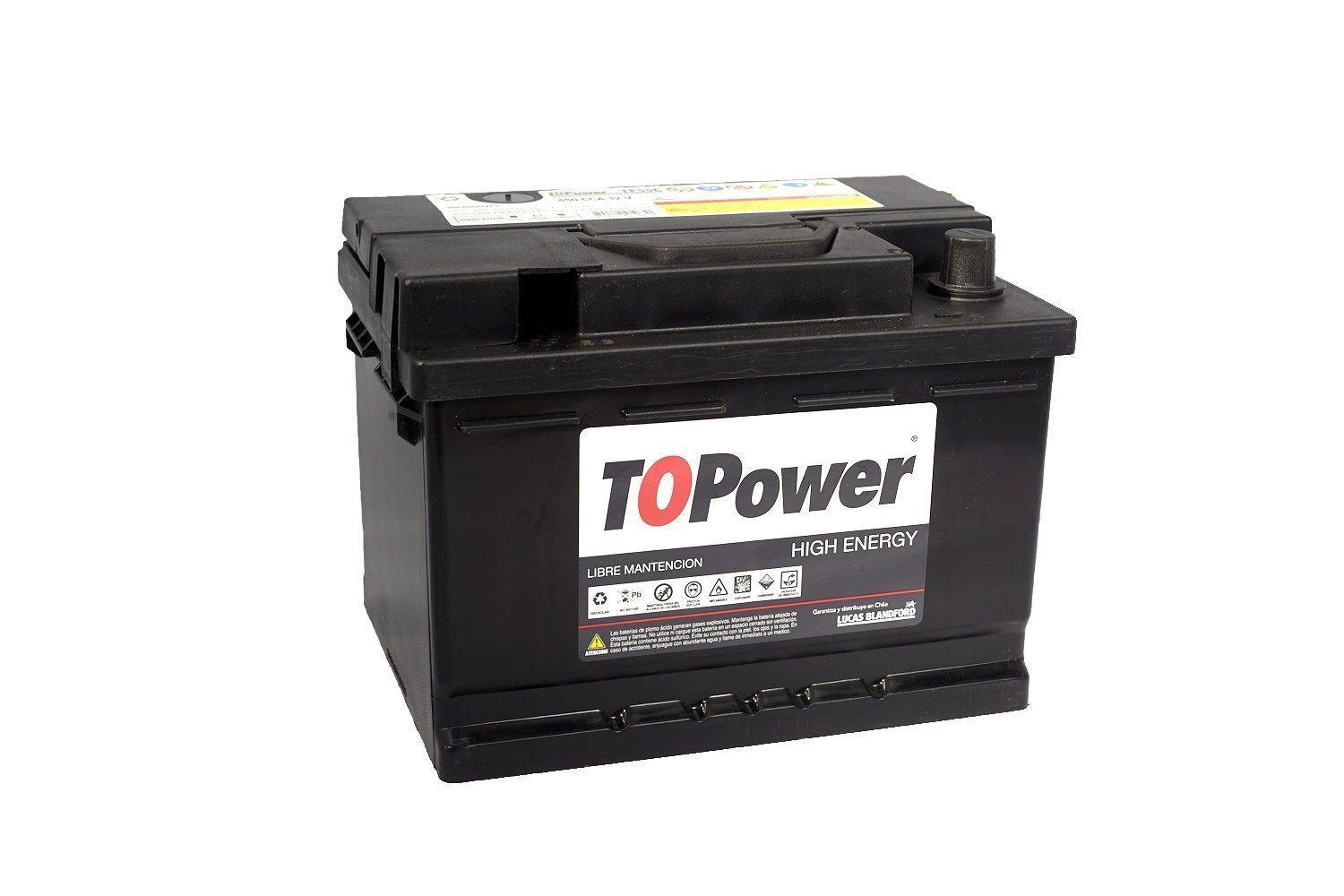 Bateria Topower 55 Amp Borne Estandar Izquierda 400 Cca-0