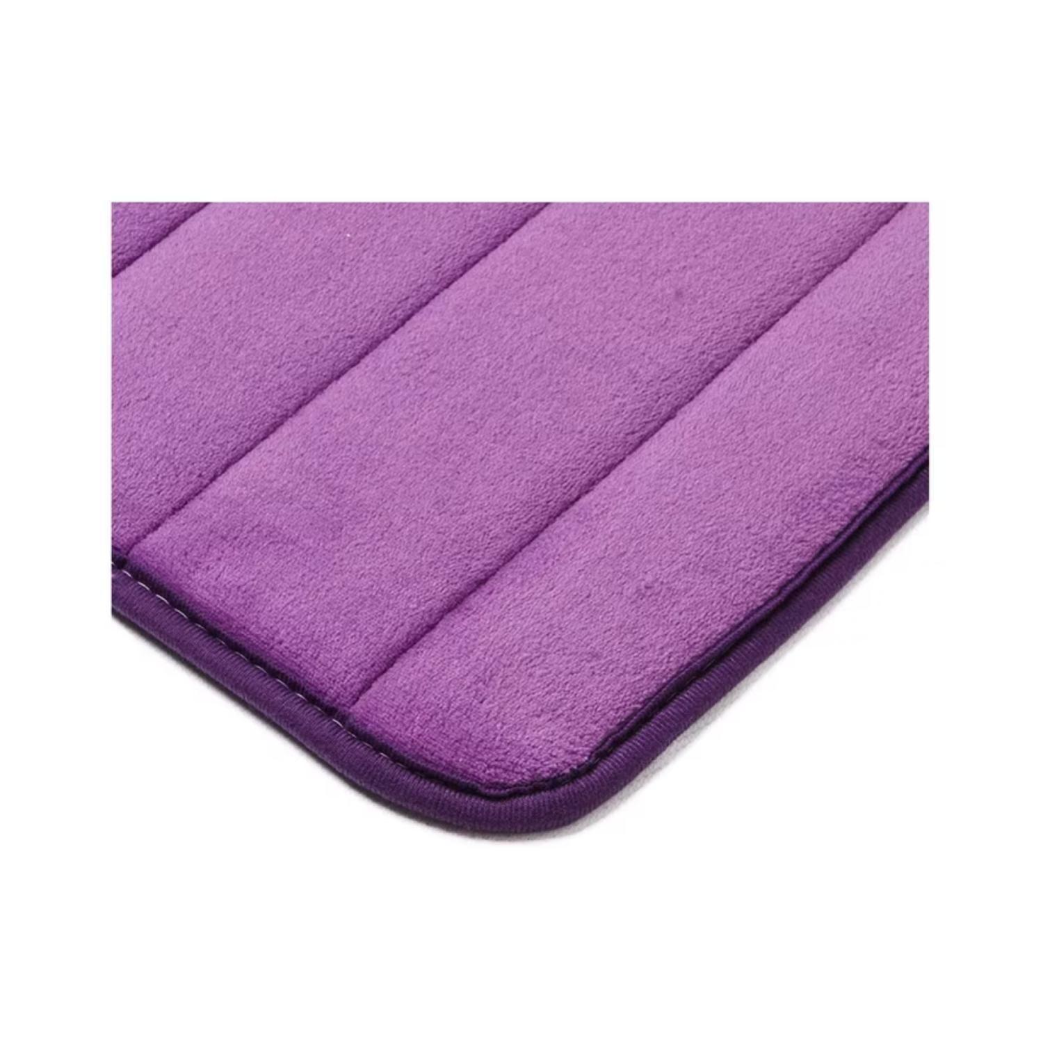 ALFOMBRA DE BAÑO ENGOMADA ANTIDESLIZANTE 60X40CM COLOR VIOLETA-1
