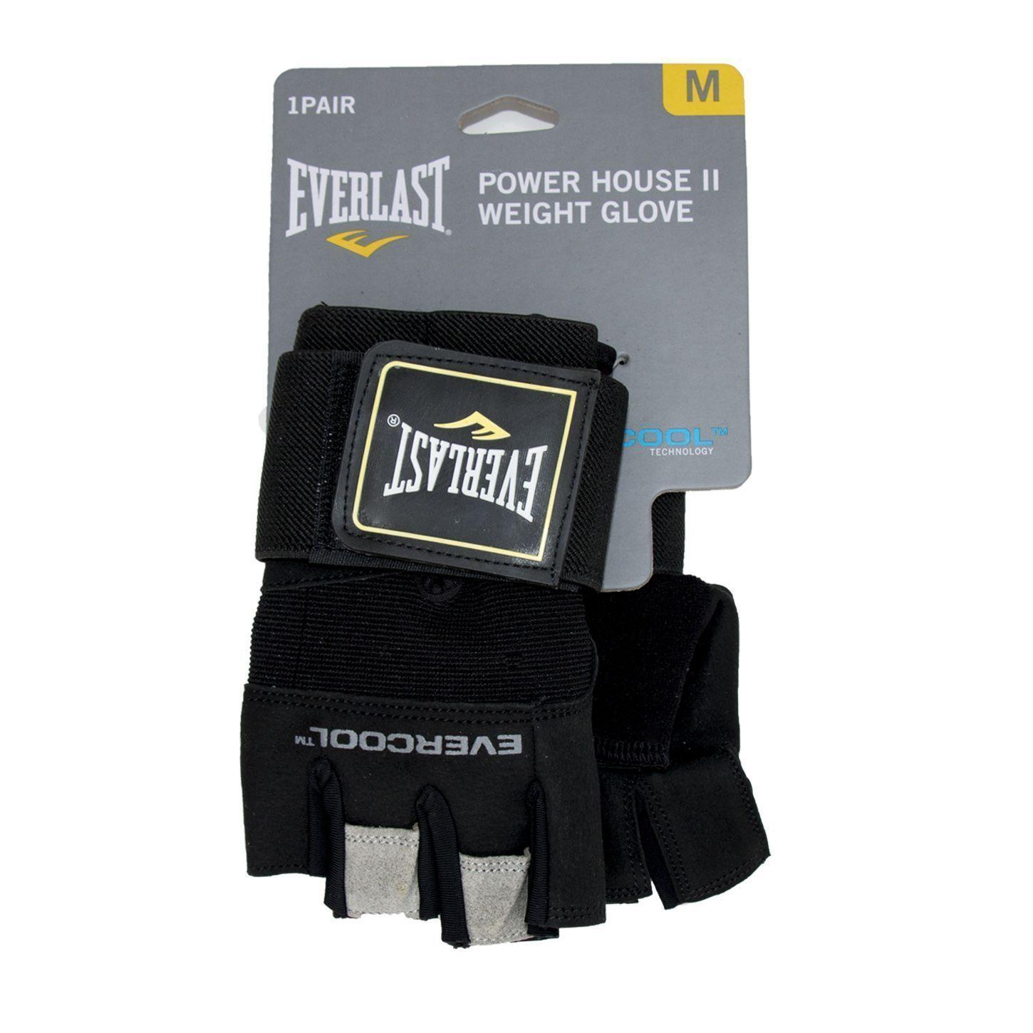 GUANTE DE PESAS EVERLAST POWER HOUSE II NEGRO-3