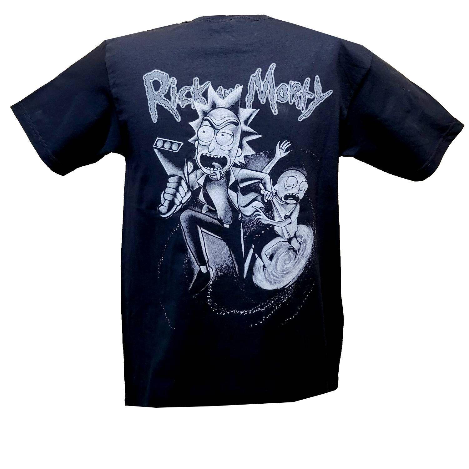Polera Rick y Morty Doble Estampado-1