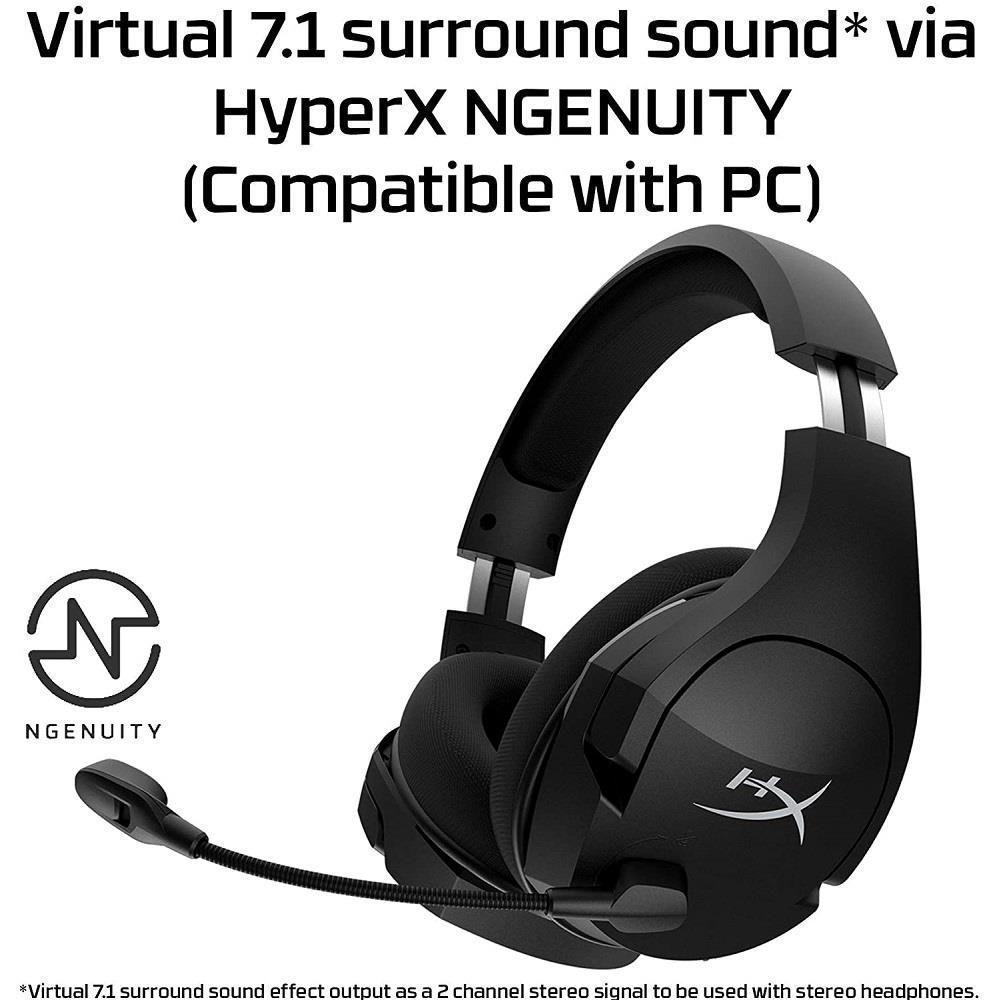 Audífonos Gamer HyperX Cloud Stinger Core 7.1 Surround Sound, Wireless USB, Negro-2