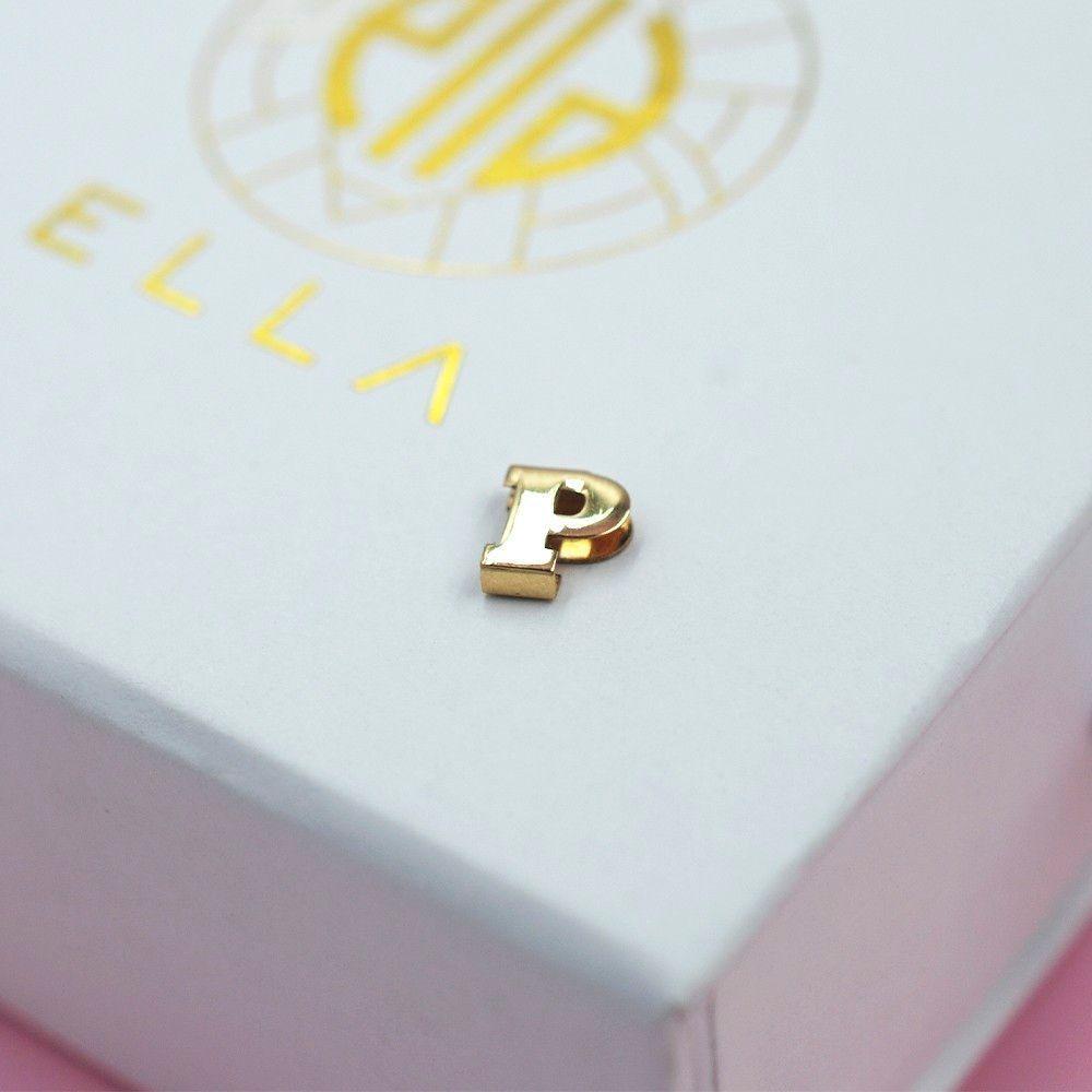 Colgante de Letras Oro 18k Amarillo - Q-3
