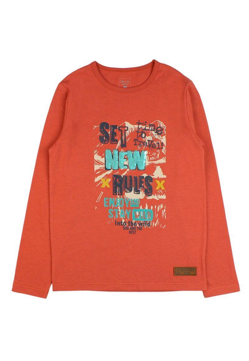 Polera jr niño lentejuelas outside 331-0