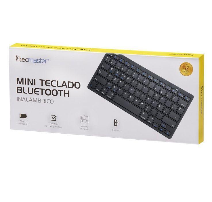 Mini Teclado Bluetooth Inalámbrico Negro Tecmaster-2