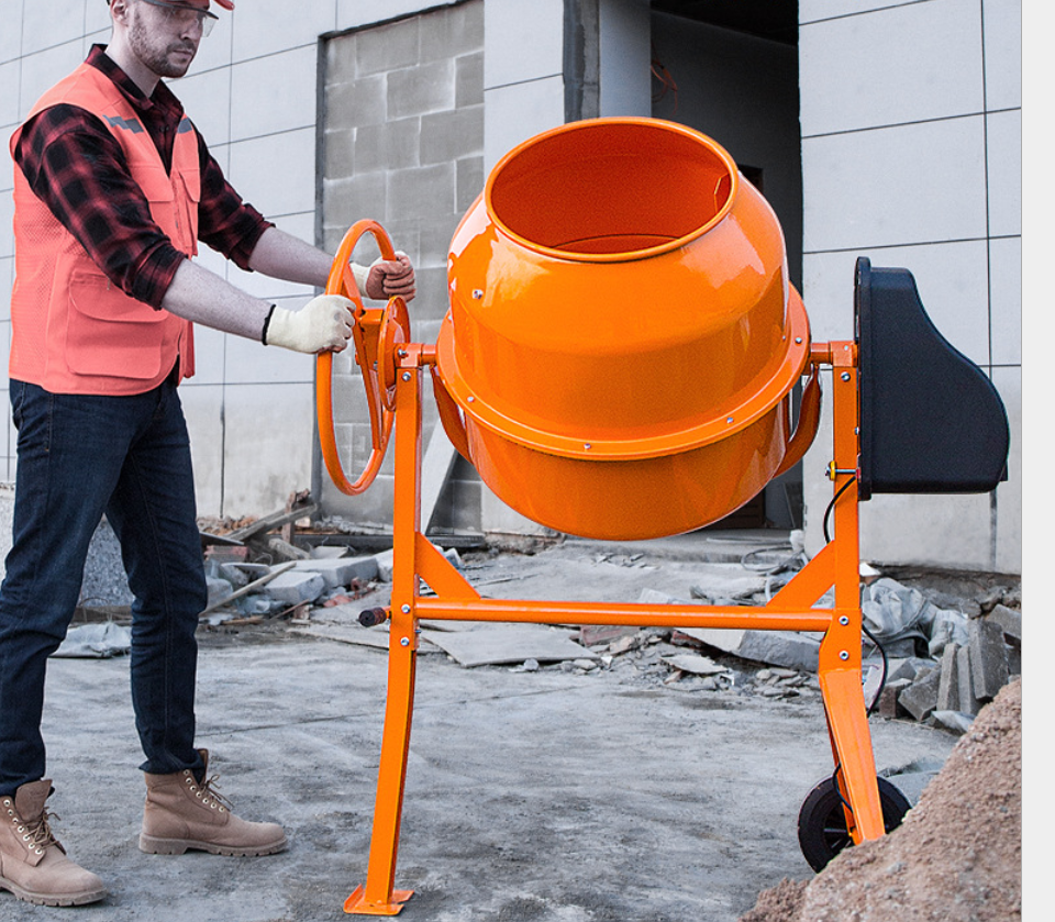 Betonera mezclador de cemento de volteo 200 lts, 1 HP, 220 V-3