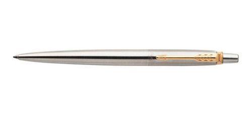 Boligrafo Parker Jotter Acero Inoxidable Clip Dorado-0