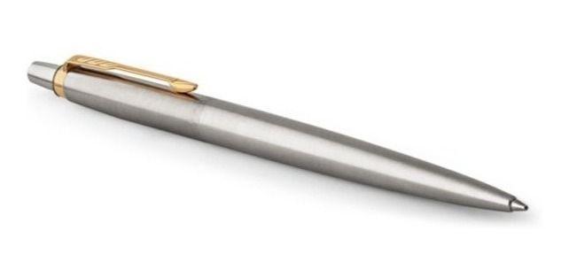 Boligrafo Parker Jotter Acero Inoxidable Clip Dorado-1