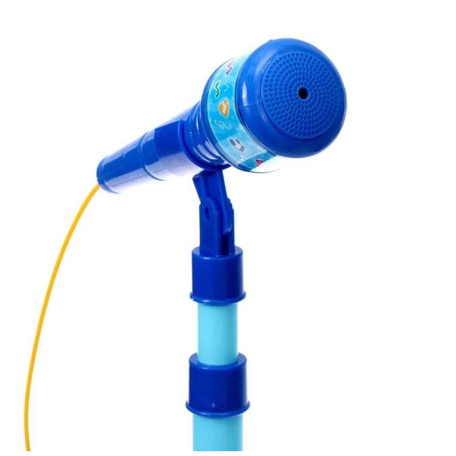 Juguete Guitarra Y Microfono Musical Karaoke Azul Infantil-2
