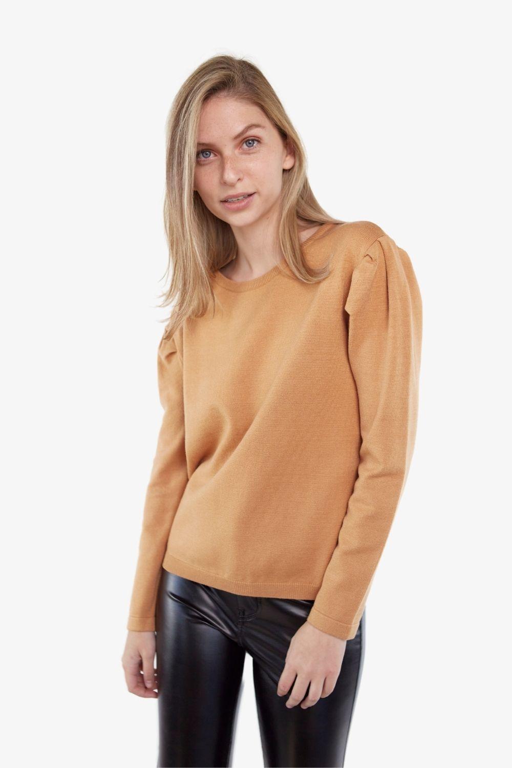 Chaleco Noelia camel-0