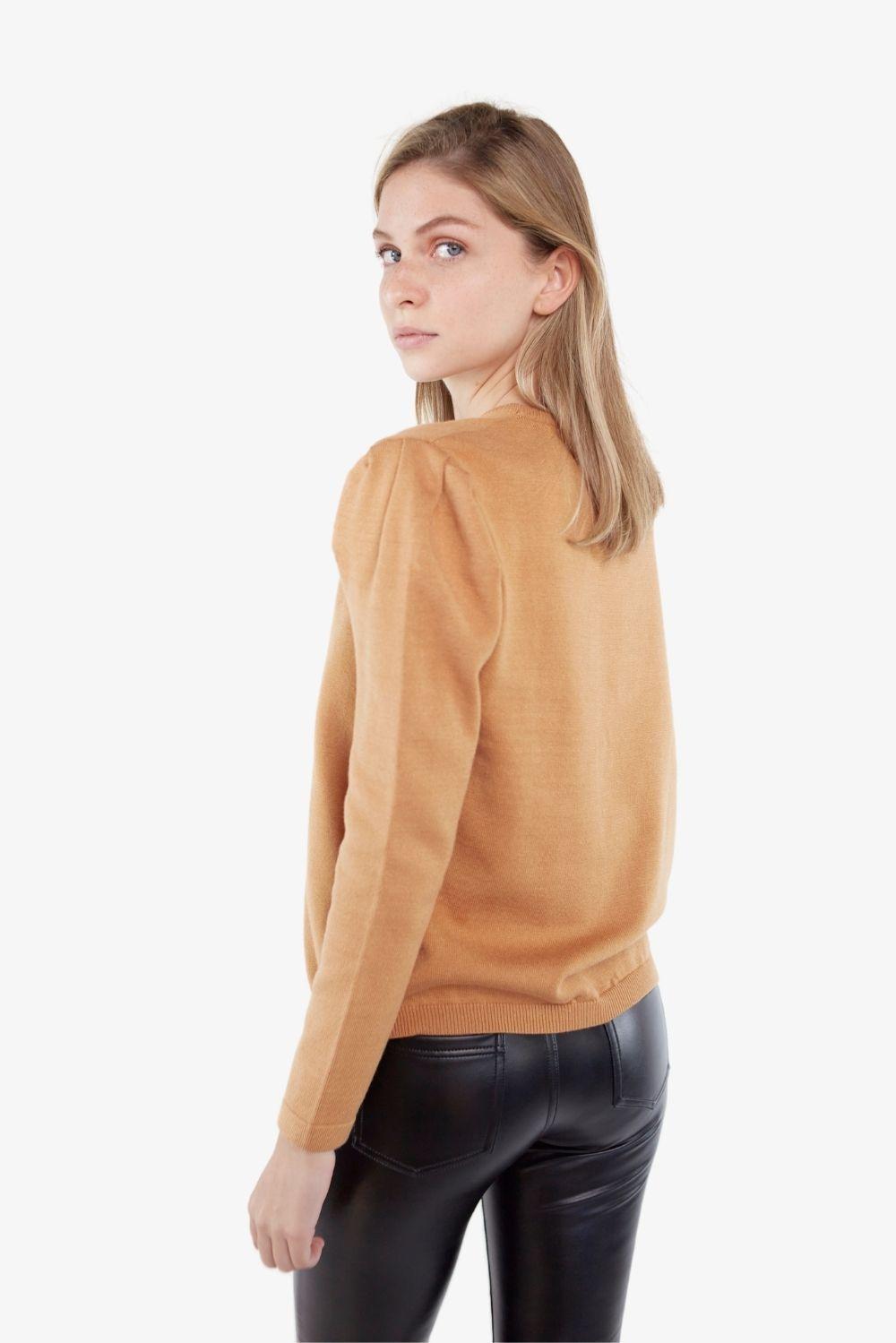 Chaleco Noelia camel-2