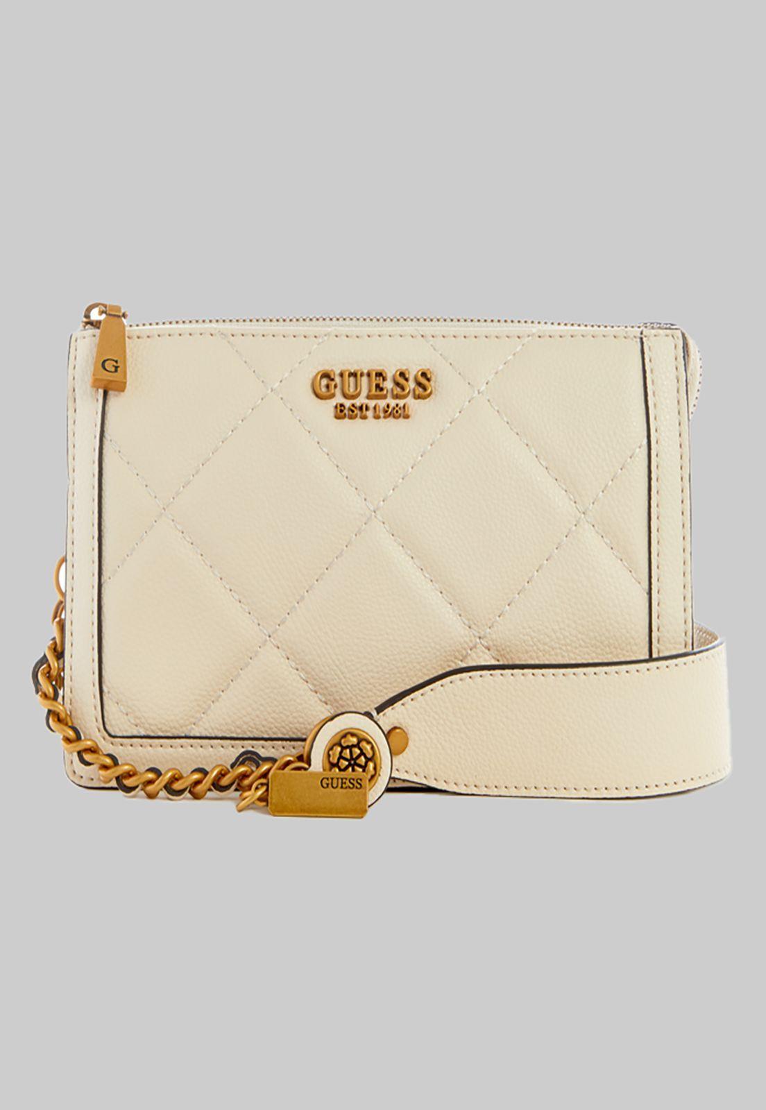 Mini Cartera Guess Abey Multi Cmprtmnt Shldr Bag Sto Crema-0