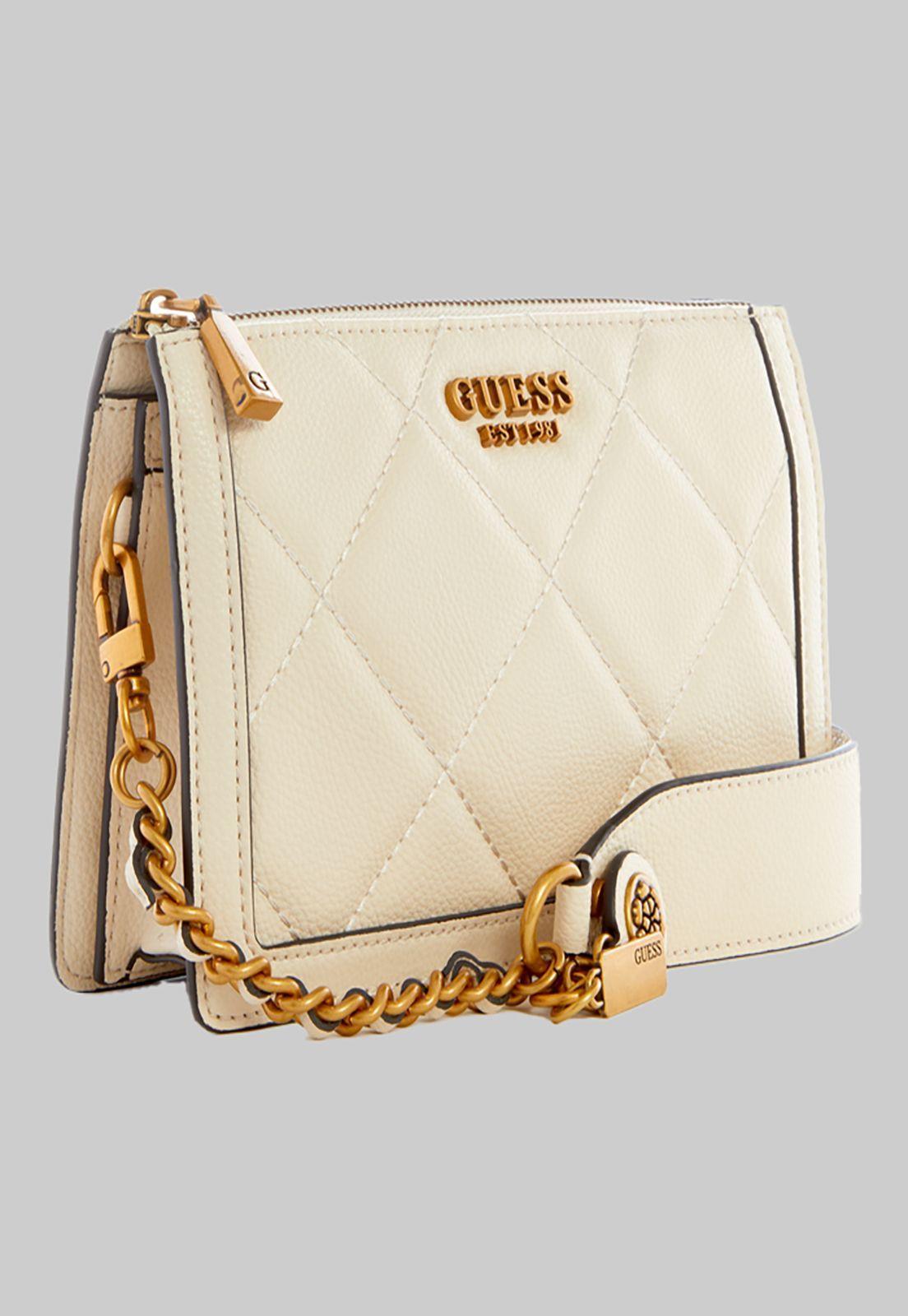 Mini Cartera Guess Abey Multi Cmprtmnt Shldr Bag Sto Crema-1