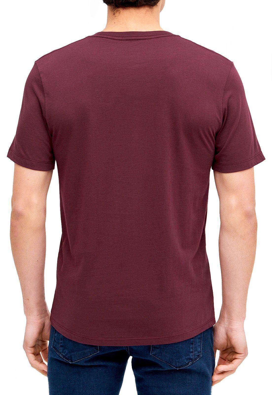 Polera algodón pima burdeo-1