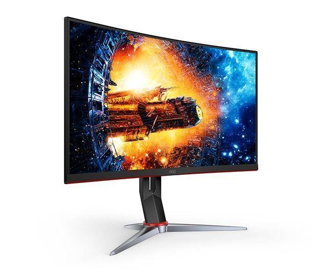 Monitor Curvo de 24" AOC C24G2, Panel VA, 165Hz, 1ms, FreeSync Premium-1