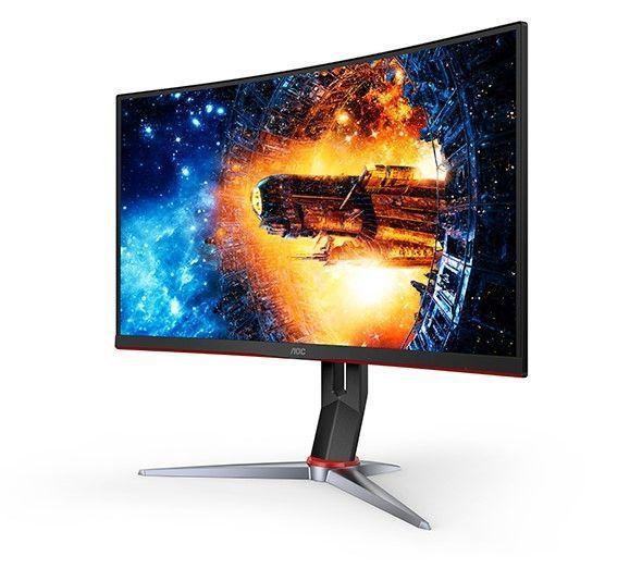 Monitor Curvo de 24" AOC C24G2, Panel VA, 165Hz, 1ms, FreeSync Premium-2