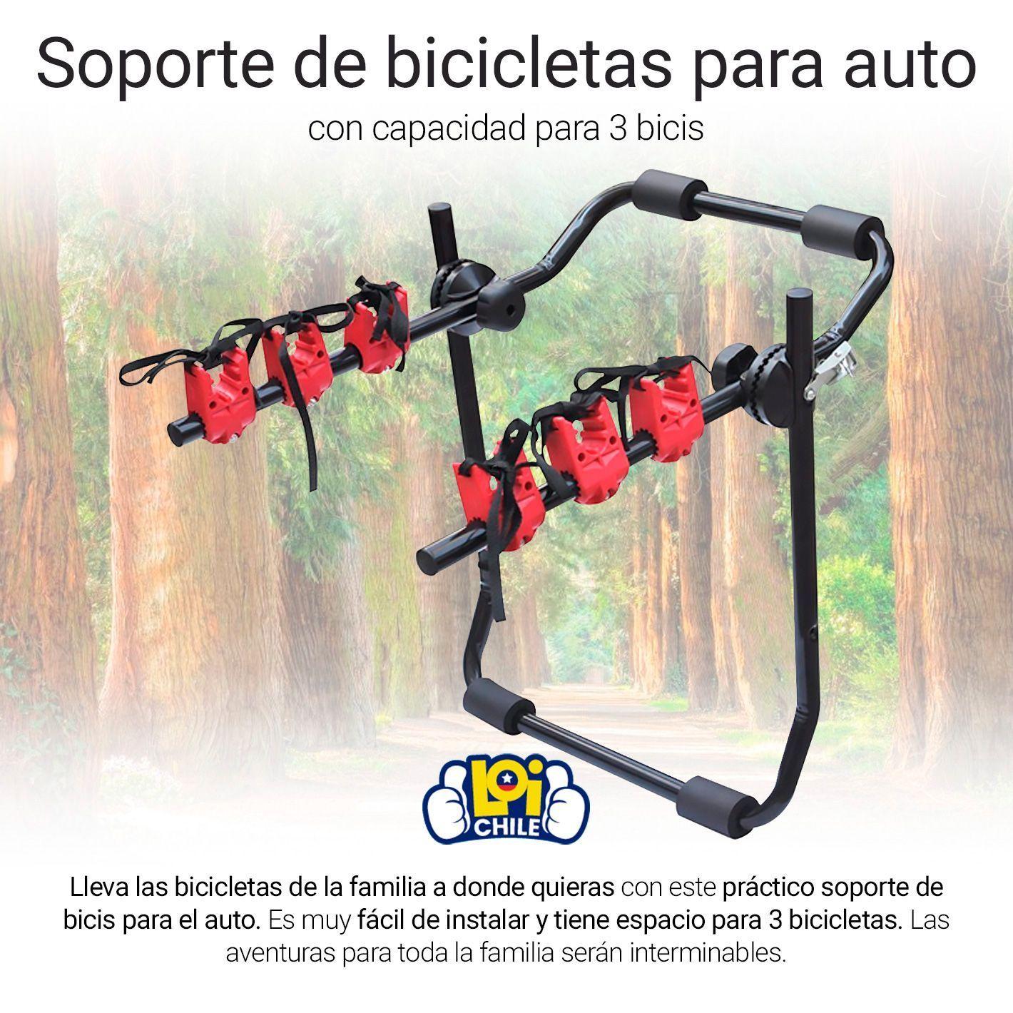 Porta Bicicletas para Auto con 3 Soportes-1