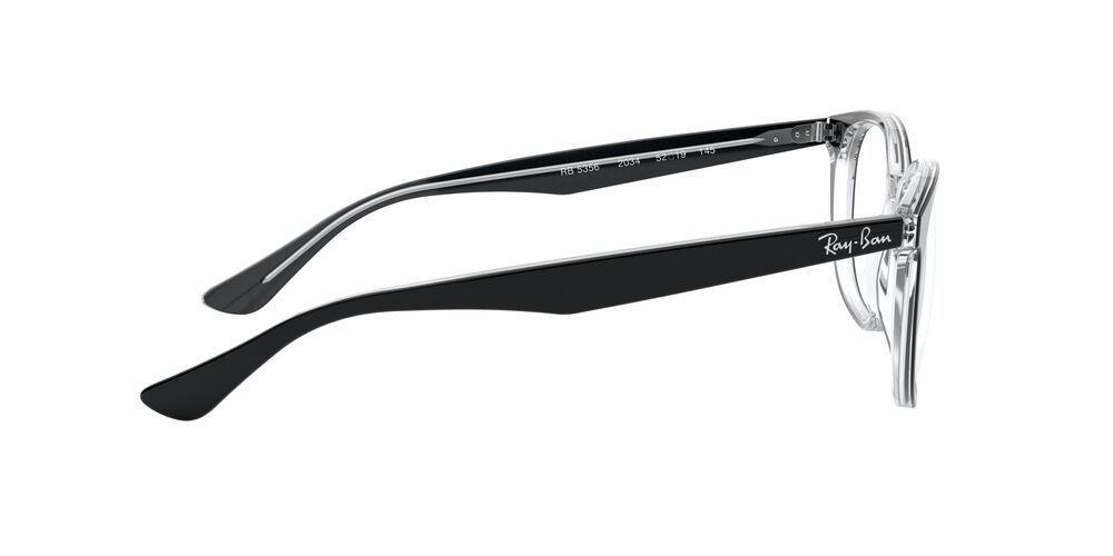 Lentes Ópticos Ray-Ban RX5356  Negro Unisex-3