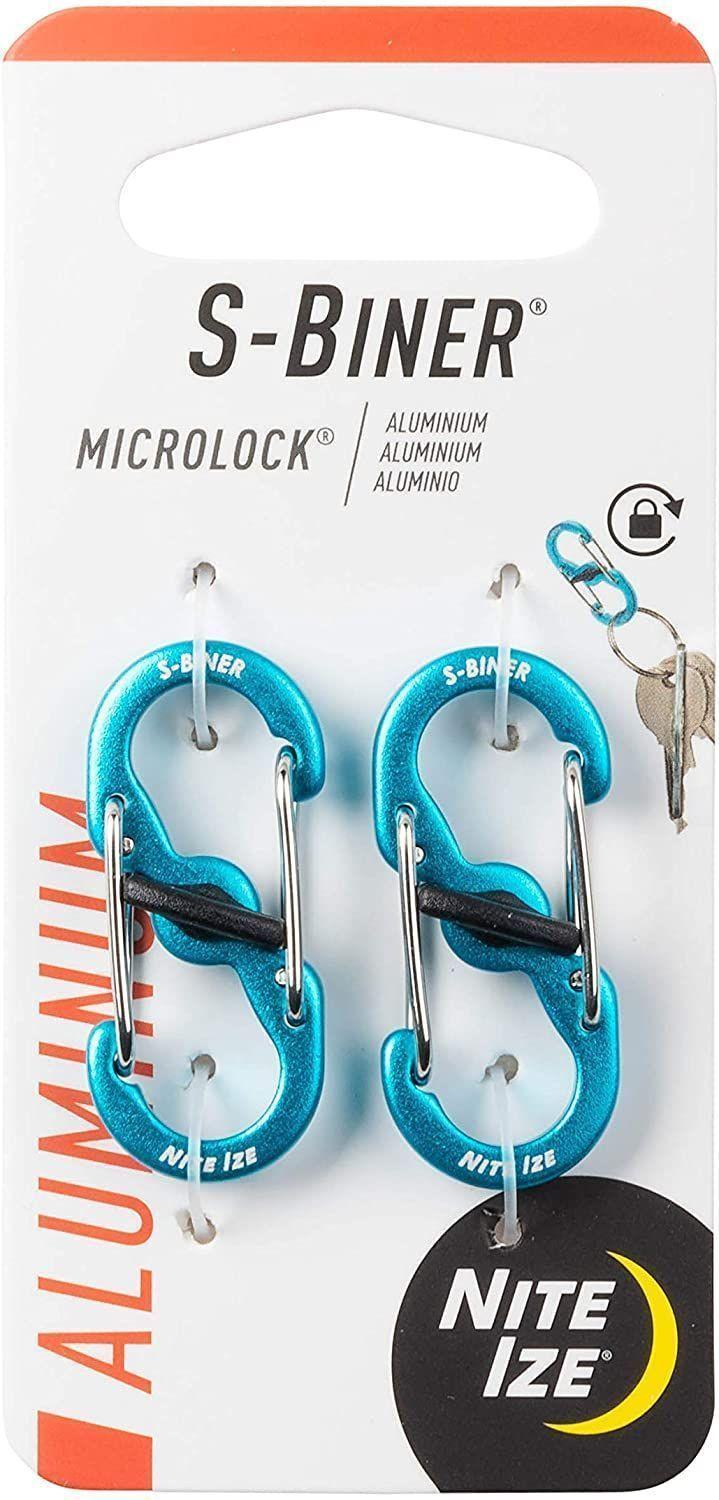 Mosquetón Dual Microlock azul Nite ize-0