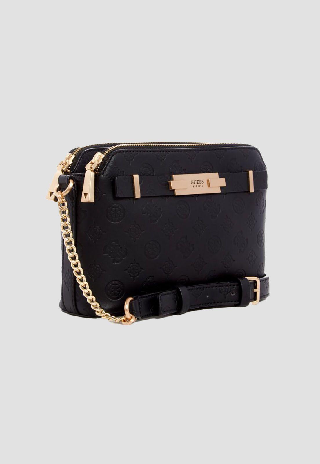 Cartera Bea Double Zip Crossbody Bla Guess-1