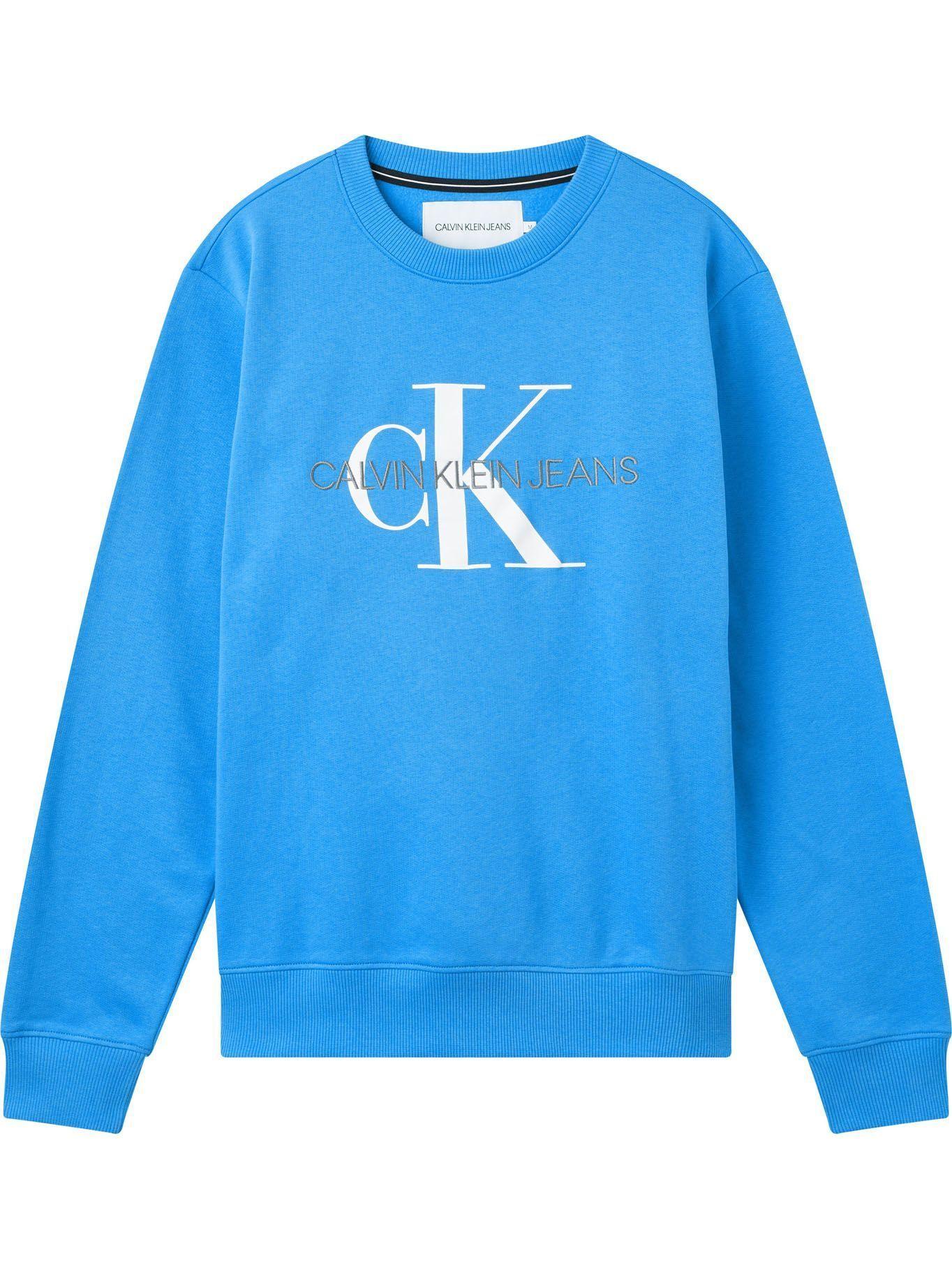 Polerón Monogram Azul Calvin Klein Hombre-0