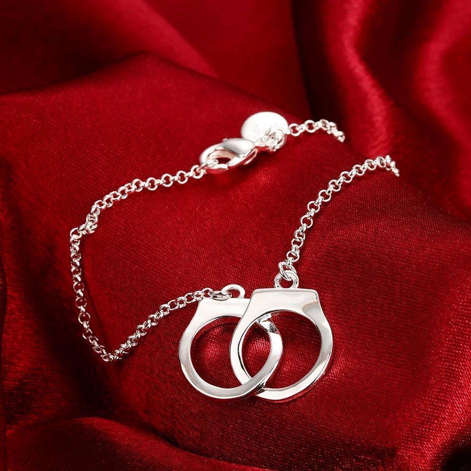 Pulsera Esposas Plateada -2