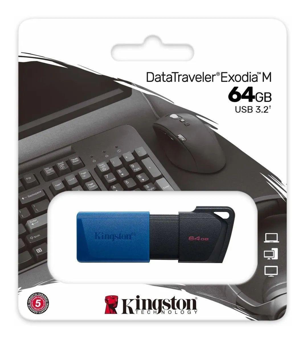 Pendrive Kingston Usb 3.2 64gb Exodia M-0