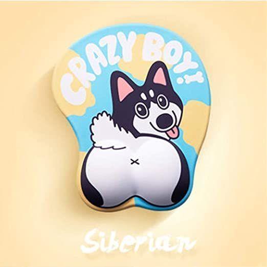 Mouse Pad Gel Perrito Apoya Muñeca Antideslizante-2