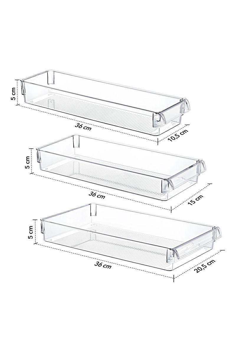 Set 3 Organizadores Clear Frontal Tapa Transp -2