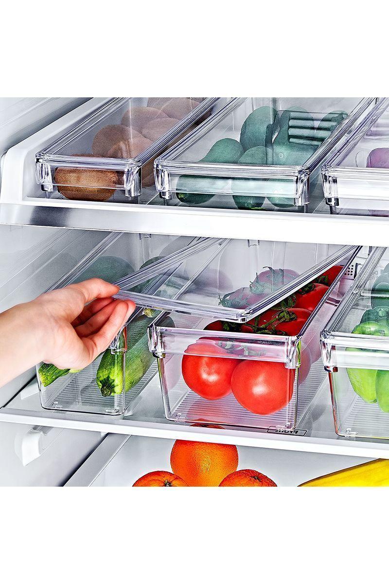 Set 3 Organizadores Clear Frontal Tapa Transp -5