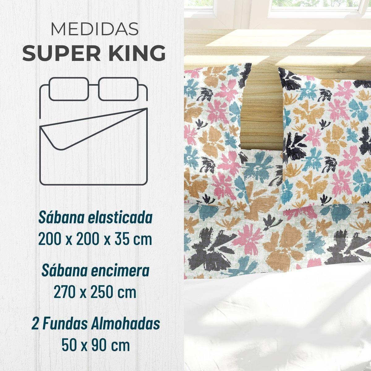 Sabanas Juego Súper King + 2 Funda Almohada-2