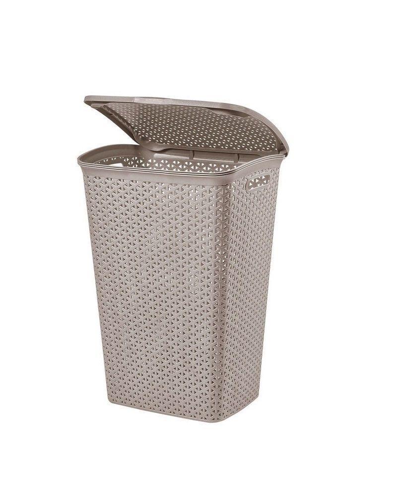 Cesto Canasto Para Ropa Bali 55 Litros Con Tapa-0