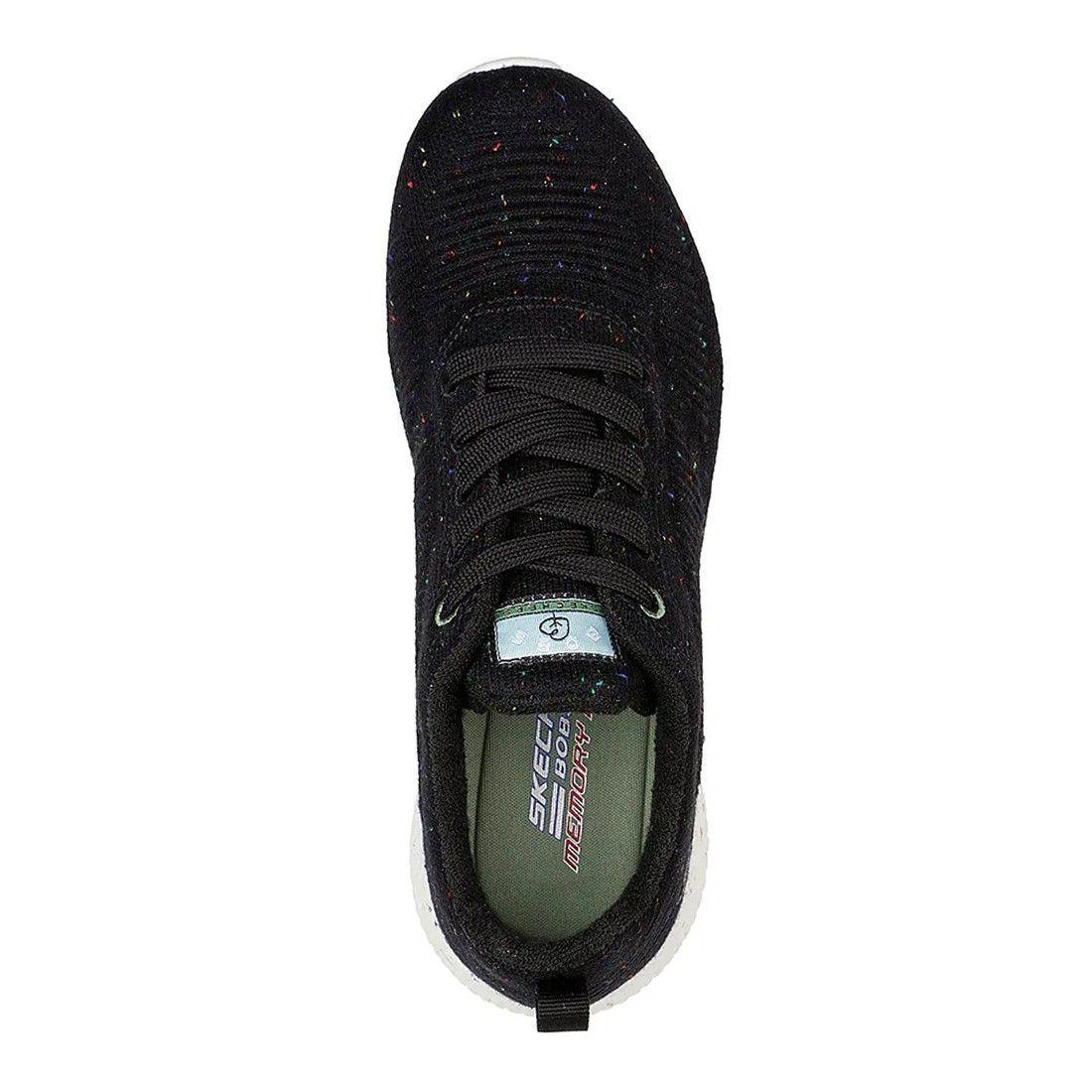 Zapatilla Skechers Mujer Bobs Sport Squad Negro-3
