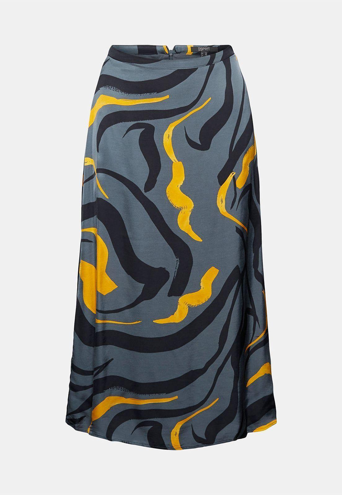 Falda Midi Estampada Esprit-3