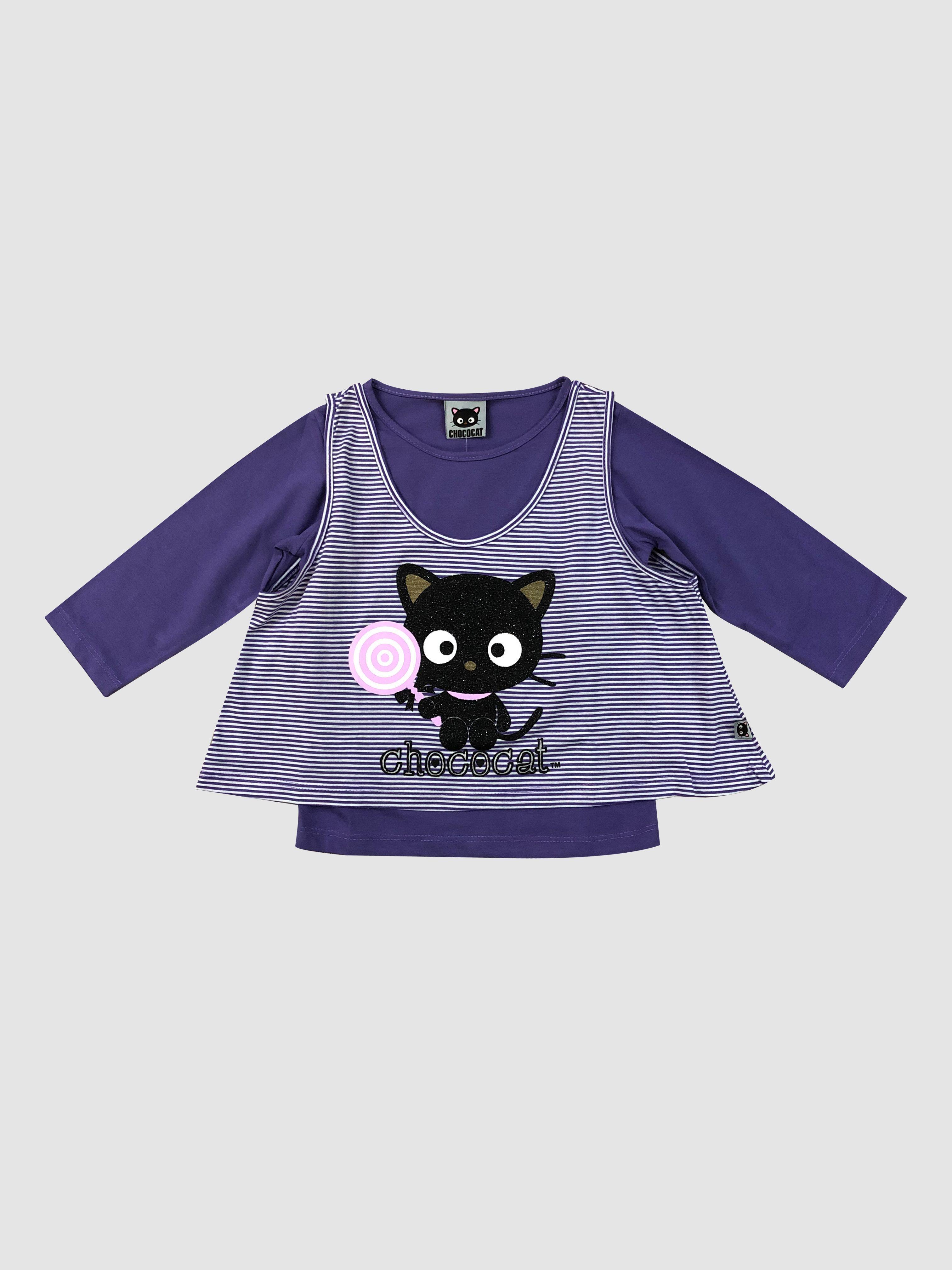 Polera Niña Algodón Estampado Chococat-0
