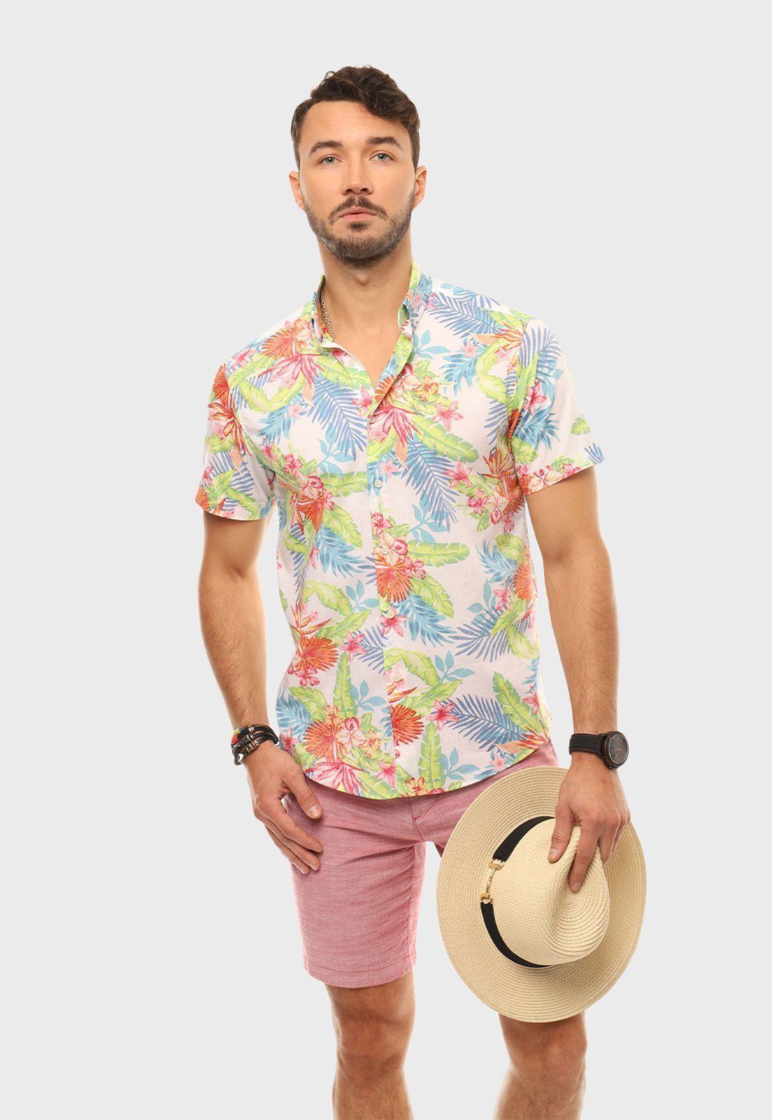 Camisa Casual Floreada Arrow-0