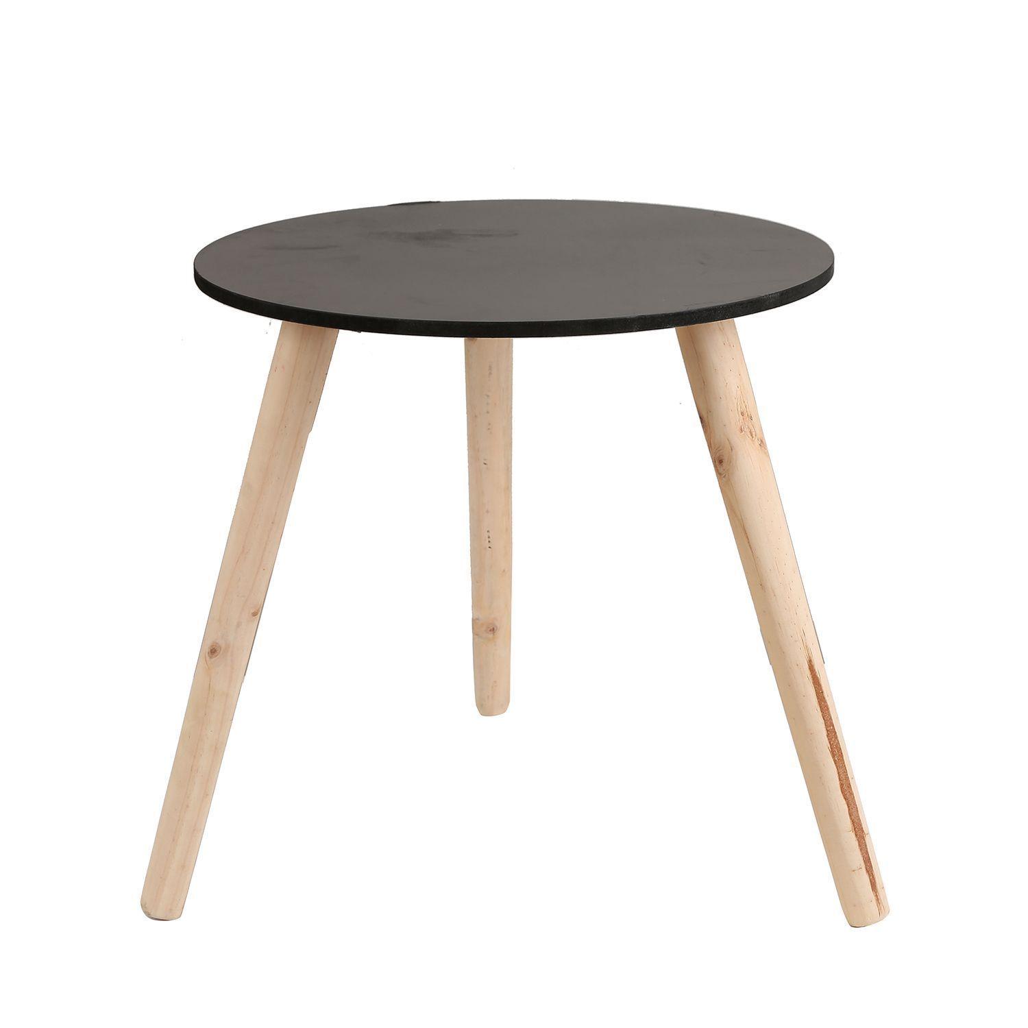 Set mesa de centro 3 niveles arrimo Negro-3