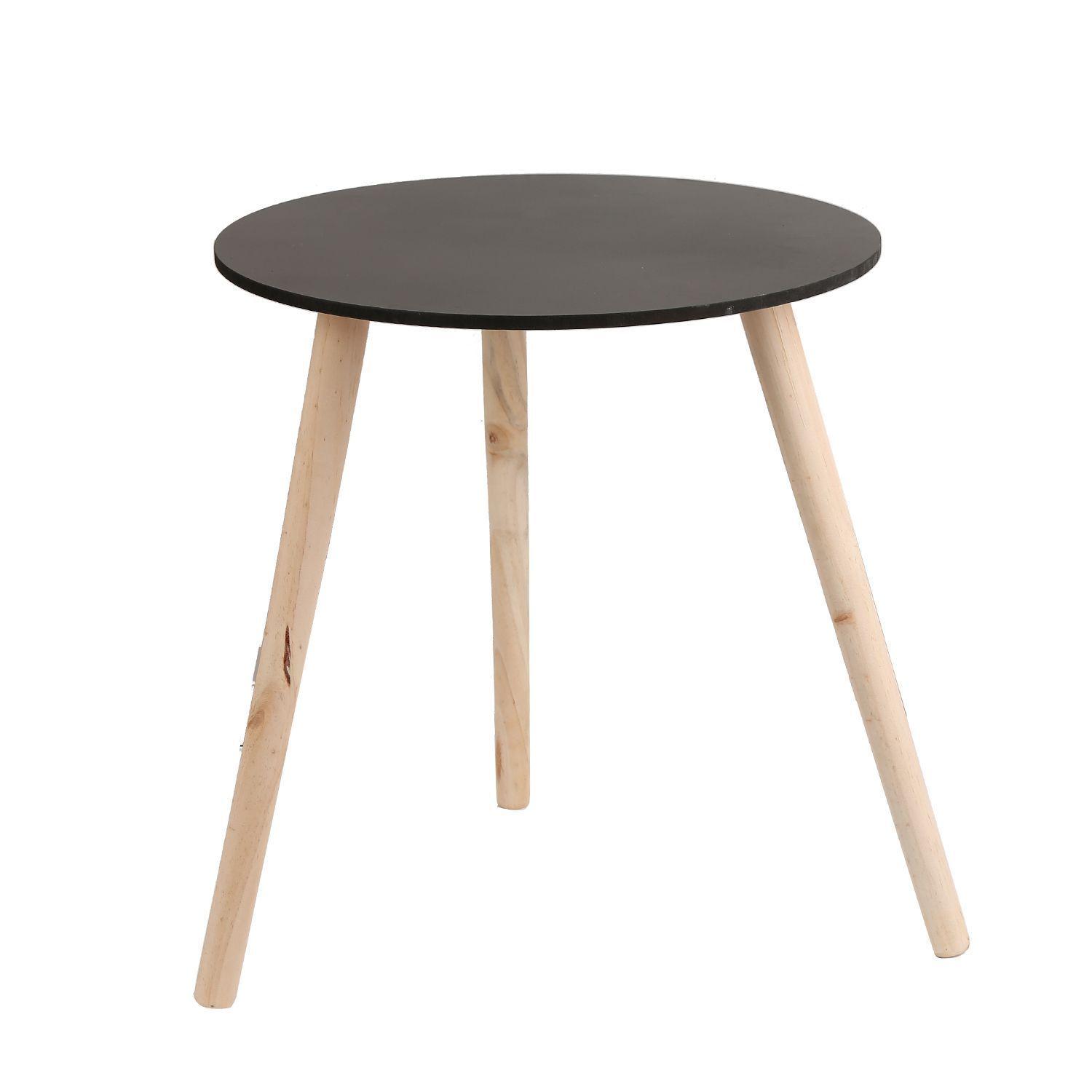 Set mesa de centro 3 niveles arrimo Negro-2