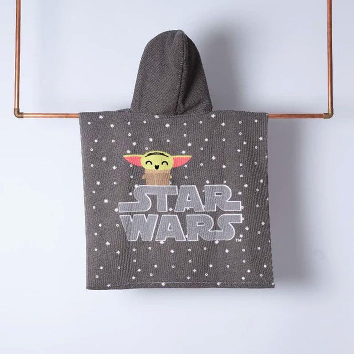 BABY YODA - TOALLA CON CAPUCHA - MICROFIBRA - 60 X 120 CM - STAR WARS-2