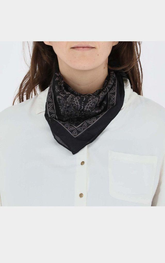 Pañuelo Bandana Estampado Western Negro  i-D-1