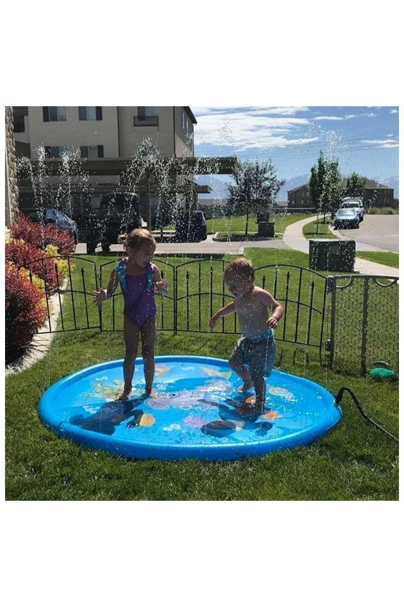 Alfombra De Agua 1 Metro Piscina Lanza Chorros Niños-4