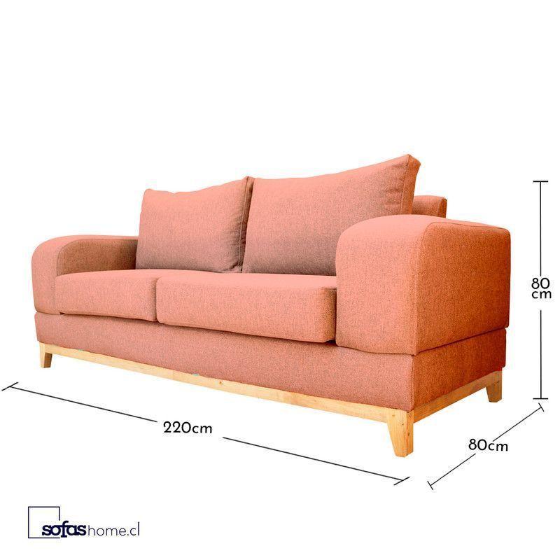 Sofá Basalto Chenille Tipo Lino Palo Rosa 3 Cuerpos-4