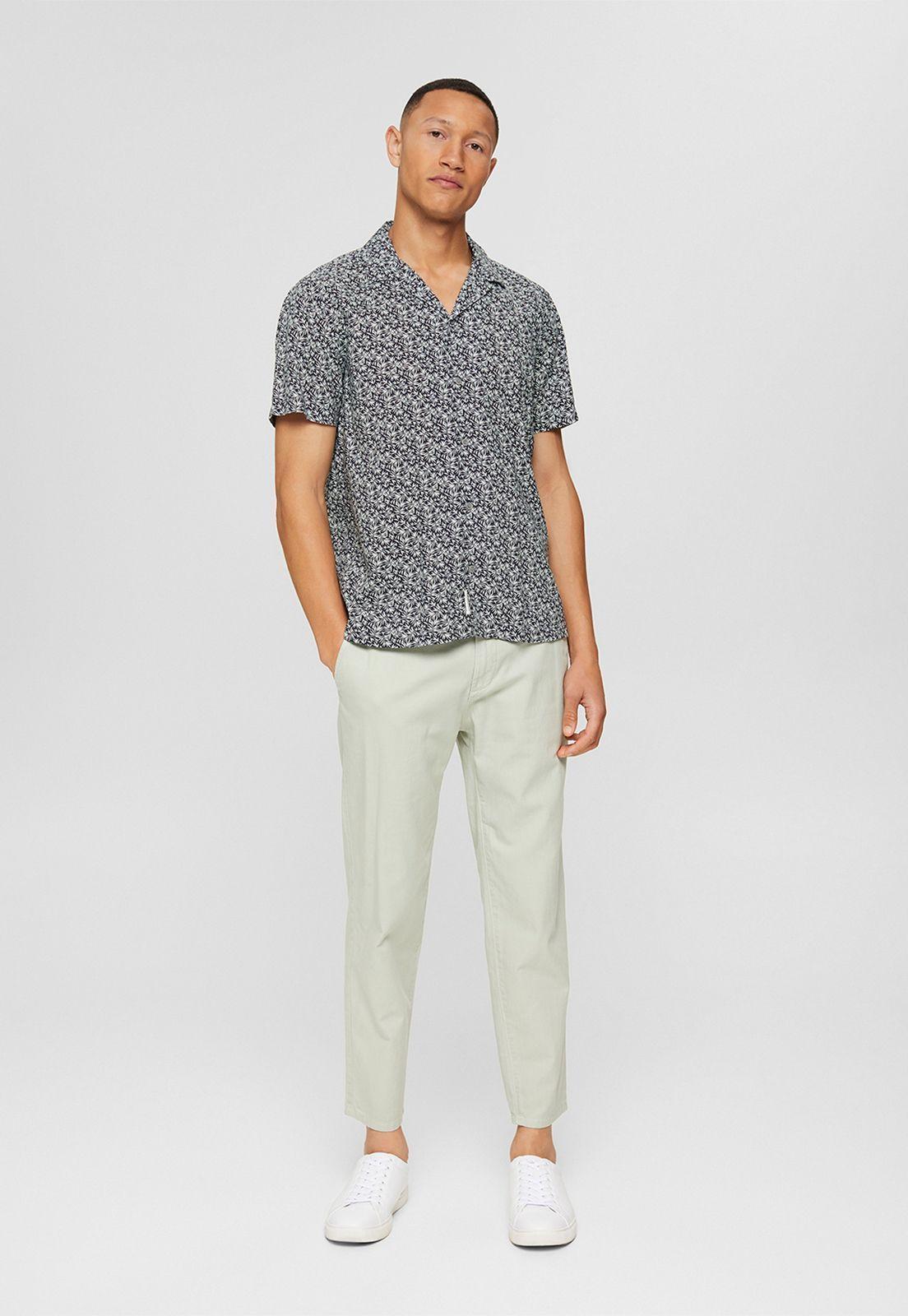 Camisa Con Estampado Floral Esprit Violeta oscuro-0