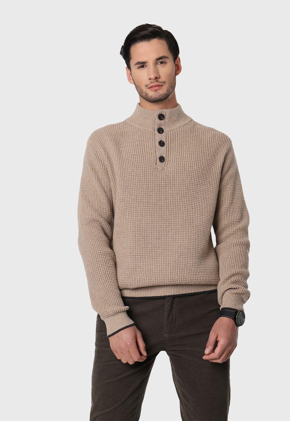 Sweater Hombre Half Button Arrow-1